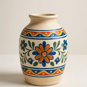 Vaso Tradicional com Pintura Floral