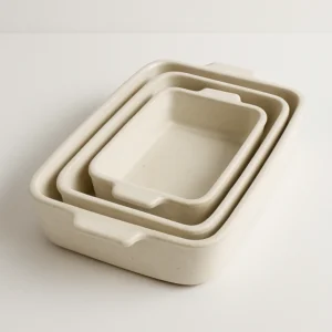 Conjunto de 3 Travessas Retangulares para Forno